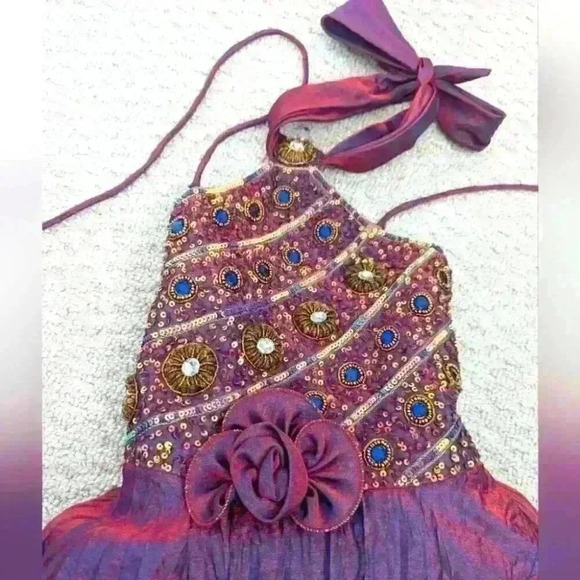 Girls Halter Party  Dress - size 3-4 - Picture 2 of 4